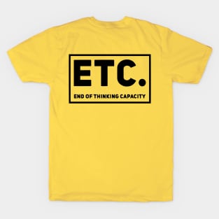 ETC. T-Shirt